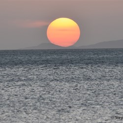 The end of another great day at Loyalty Beach