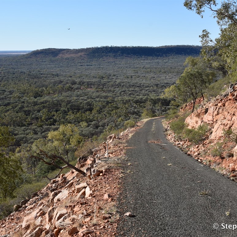 Looking back down on the Mount Oxley Track