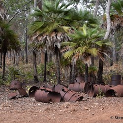 Remains of old WW11 fuel dumps are everywhere in the area
