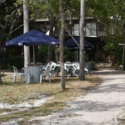 Looking back towards the Punsand Bay Office and Restaurant area