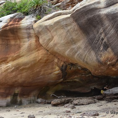 Large Sandstone overhang where the painting are found