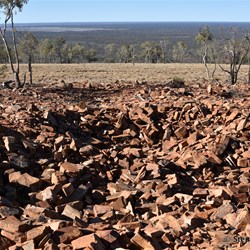 Rock formations at the top of Mount Oxley