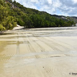 Heading for the coloured sands