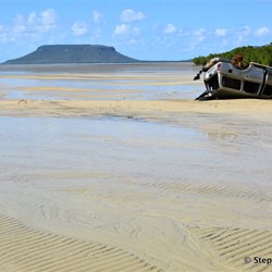 When a vehicle gets stuck and you want the tyres....simply get a team and push it on its roof
