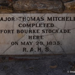 Fort Bourke Stockade plaque