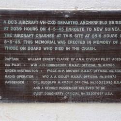 This plaque on a concrete memorial tells the sad story