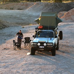 Our camp in the quarry