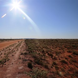 Early morning heading east along Blackstone Warburton  Road