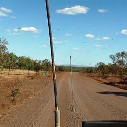 The King Leopold Ranges loom in the distance