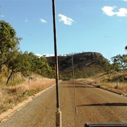 Much of the road through the King Leopold Ranges is paved