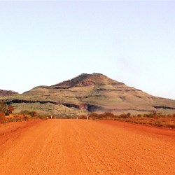 Approaching the pass through Rio Tinto Gorge