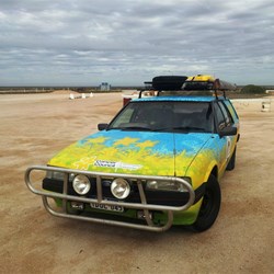 At Nullarbor Roadhouse for coffee.