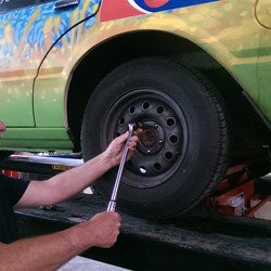 First job, wheel off.