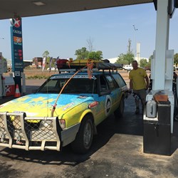 Before leaving Darwin a top up of fuel...