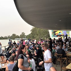 The briefing at Mildura Rowing Club