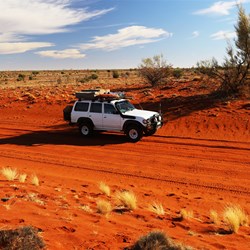 About 100 kms east of the Stuart Highway