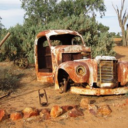 An old truck at Mt Dare Station