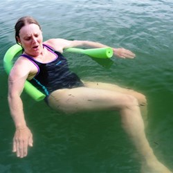 ... but not being nibbled by fish