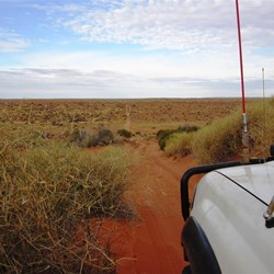 Looking east down the WAA Line