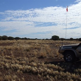Remnants of the southern airstrip