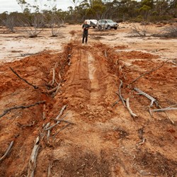 Some poor traveller was very stuck!