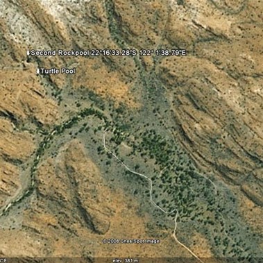 Google Earth Image The Rockholes
