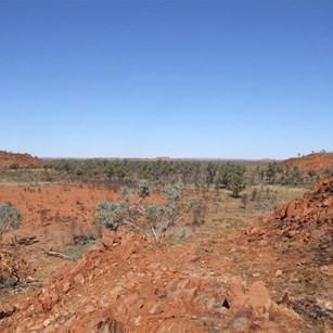 View south-east from the top of the gorge
