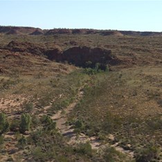 The gorge to the east.