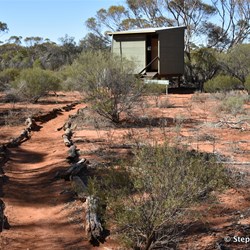 Track leading to one of the 5 elevated Bird Hides