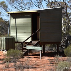 Elevated bird hide on Gluepot Reserve