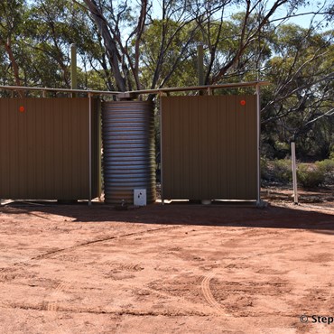 There are long drop toilets at each camp site