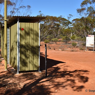 There are long drop toilets at each camp site