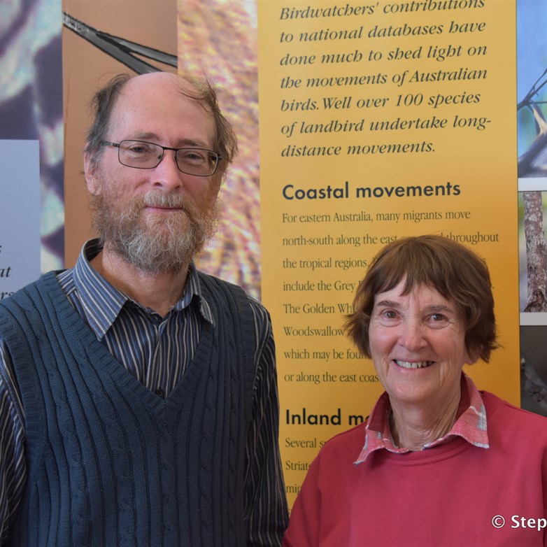 This very helpful couple John and Barbara travelled from Queensland to do their 2 month volunteering at Gluepot Reserve