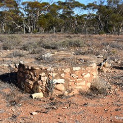 Some of the ruins at the site of the original Old Gluepot Station