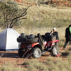 Packing up the ATV's