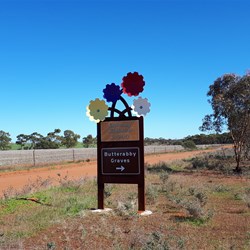 Big sign for Butteraby Graves