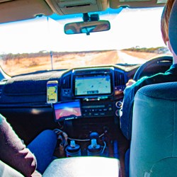 Android head unit, reversing camera, & samsung phone