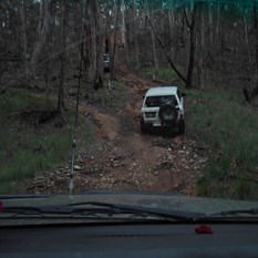 Going up Old King Track