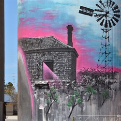 The new Cowell Silo Art