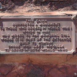 WW1 Memorial Cairn in Whyalla
