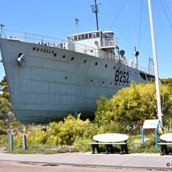 The old HMAS Whyalla at the visitor centre