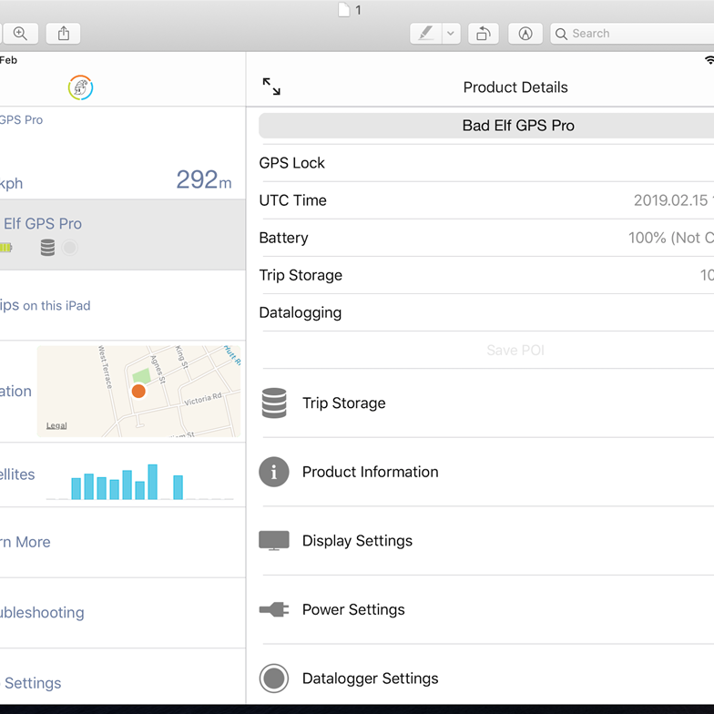 The screen shown that the unit is paired to my Wi Fi only iPad