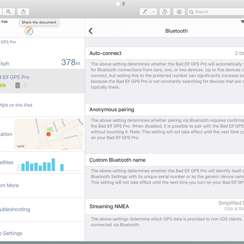 With the Advanced Settings tab open, now go down to the very bottom tab, Streaming NMEA
