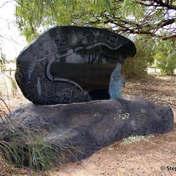 Memorial to Jimmy James at Berri