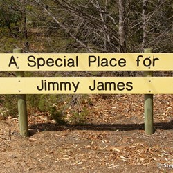 Memorial to Jimmy James at Berri