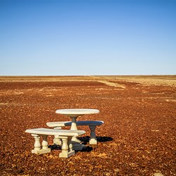 Coffee stop on the Birdsville/Bedourie Rd 2013