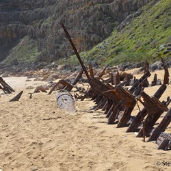 Today's remain of the Ethel Wreck