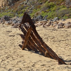 Today's remain of the Ethel Wreck