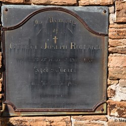 The Cemetery is located east of the ruins