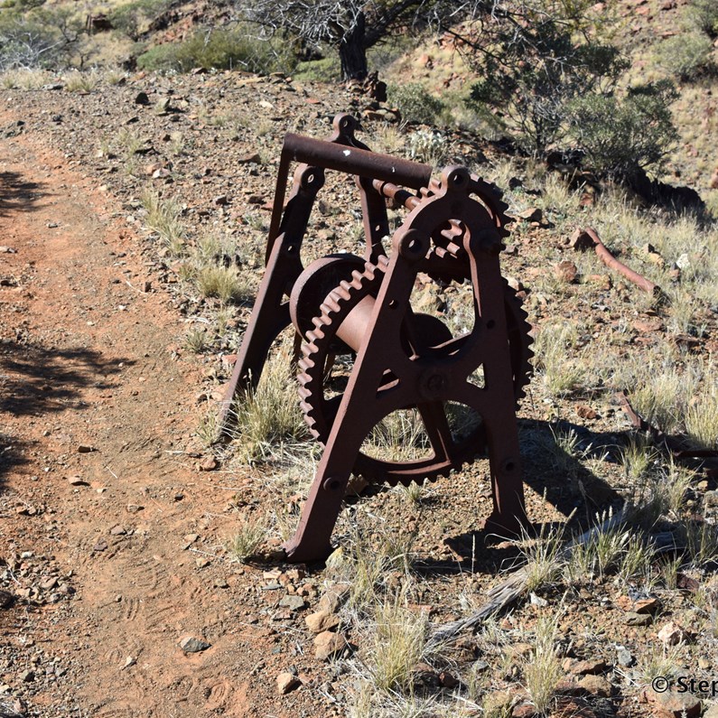 There are lots of old mining relics from the day